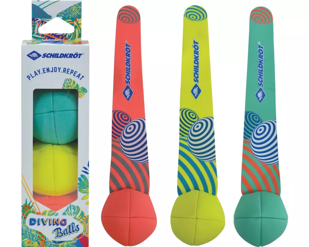 Schildkröt Funsports Schildkröt Neopren Tauchbälle 3er (Beach-Design)