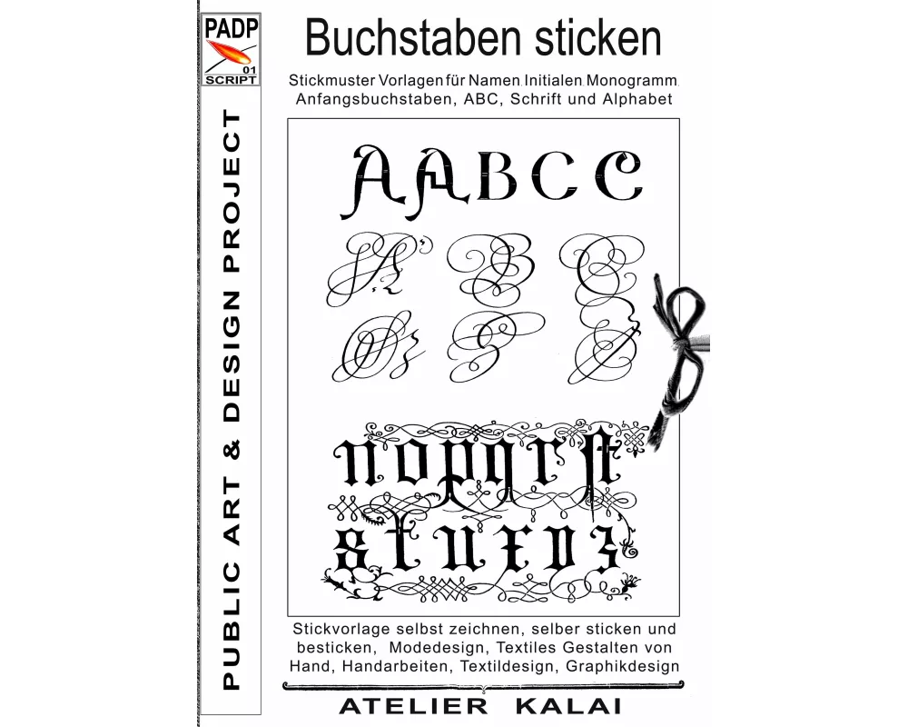 PADP-Script 001: Buchstaben sticken
