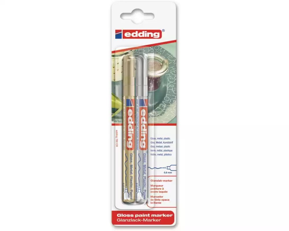 edding Lackmarker 780 Gold, Silber