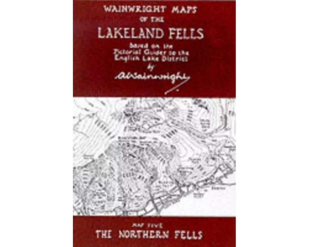Wainwright Maps of the Lakeland Fells.The Northern Fells