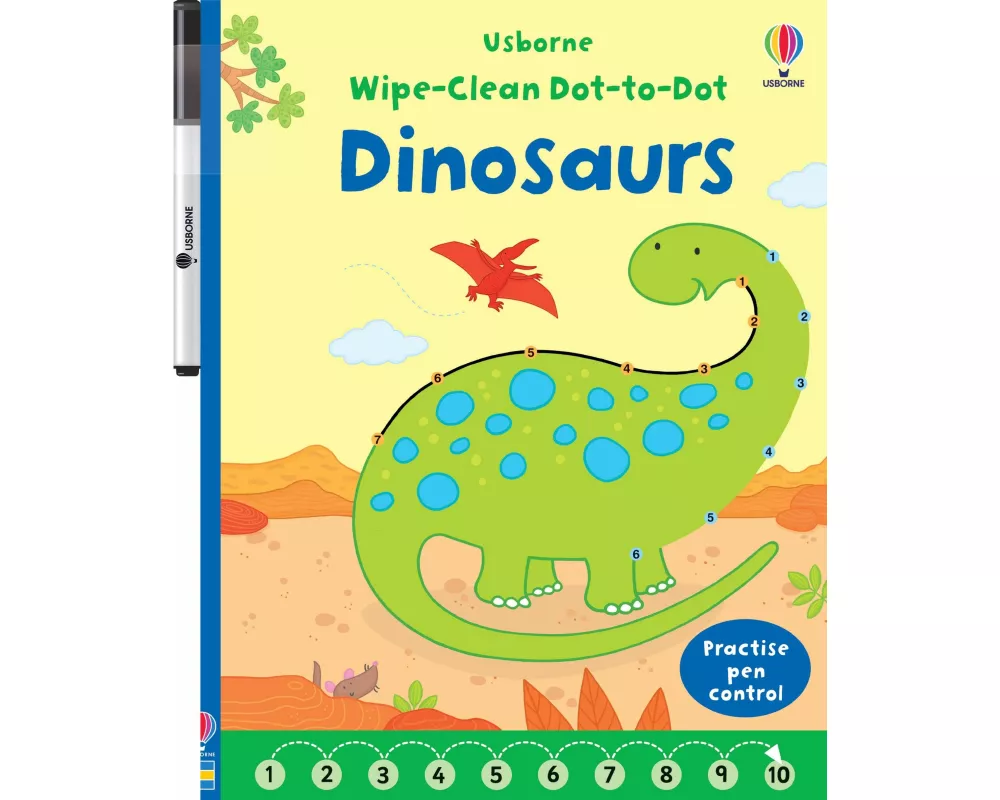 Wipe-Clean Dot-to-Dot Dinosaurs
