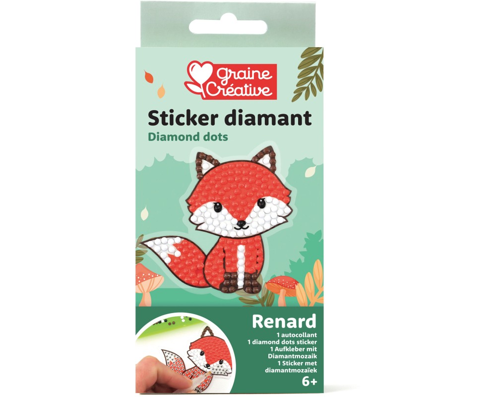 GRAINE CREATIVE Diamond Sticker GC-750279 Fuchs