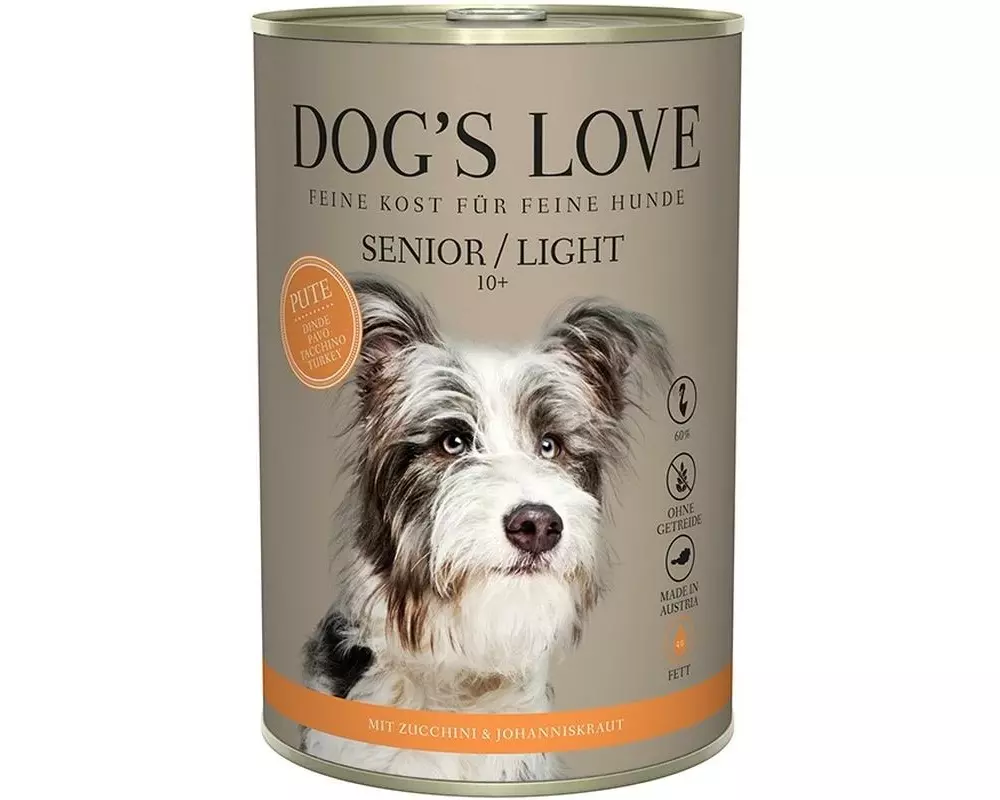 Dog's Love Nassfutter Senior Truthahn, 400 g