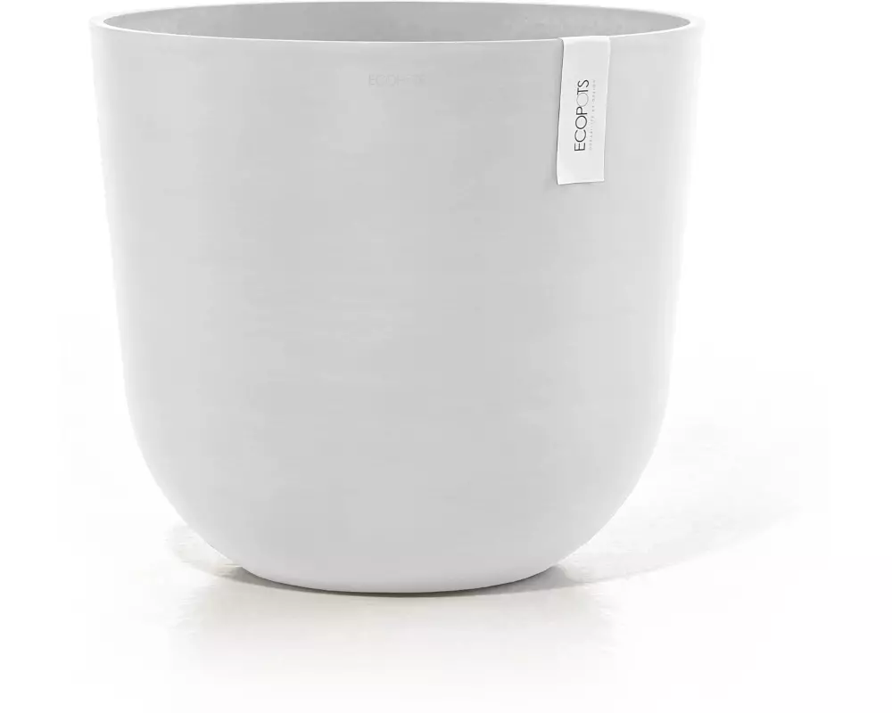 Ecopots Blumentopf Oslo Ø 45 cm Weiss