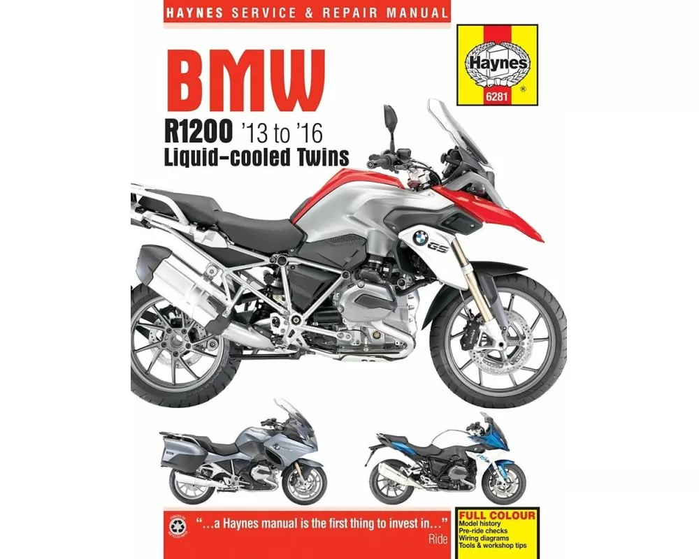 BMW R1200 dohc liquid-cooled Twins (13 - 16) Haynes Repair Manual