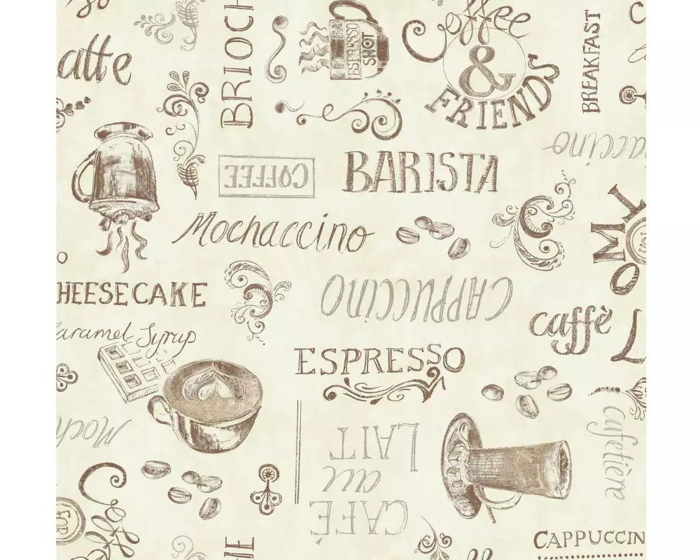 d-c-table Tischdecke Manhattan Ristretto 110 cm x 1.4 m, Crème