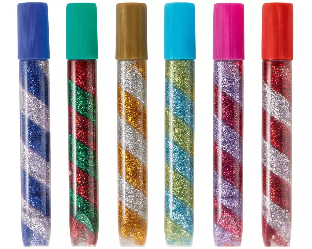 Folia Glitzerstift Glue Spiral 6 Stück