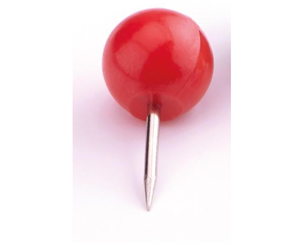 MAGNETOPLAN Pinwand-Nadeln 111165106 rot, 6x17mm 100 Stück