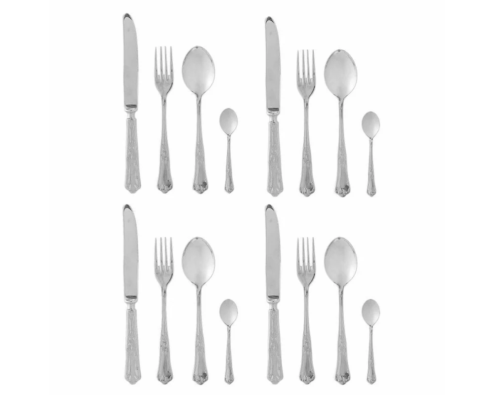 Bloomingville Besteck-Set Tilly, Edelstahl, Silber, 16-teilig