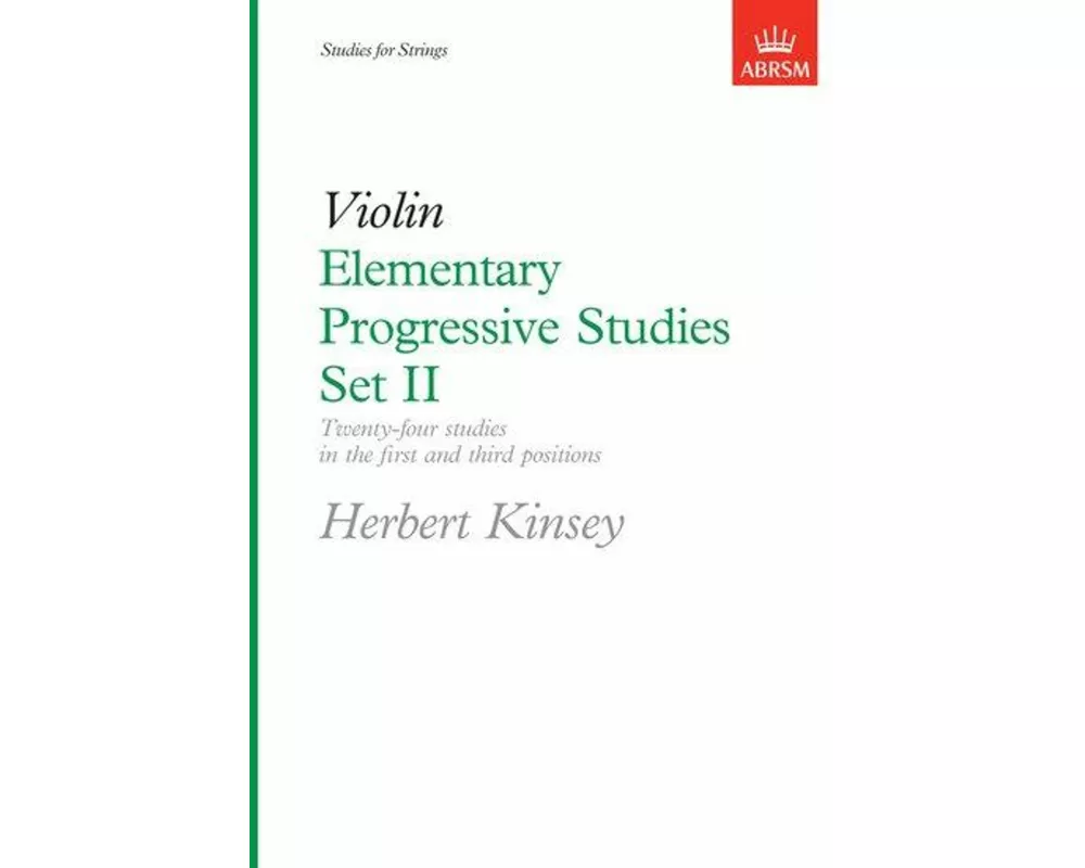 Elementary Progressive Studies, Set II for Violin