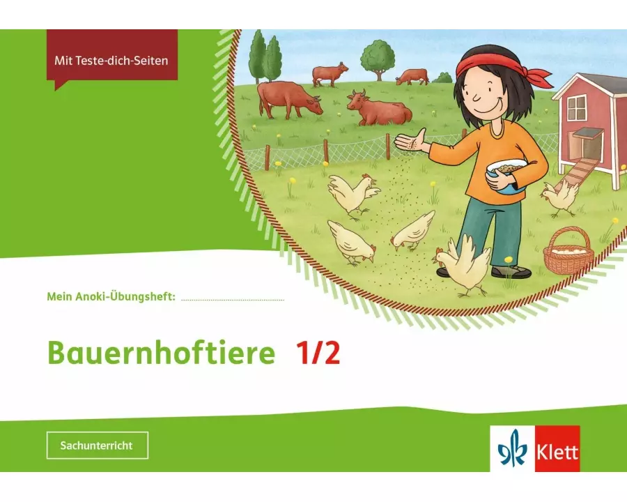 Mein Anoki-Übungsheft. Tiere auf dem Bauernhof. Arbeitsheft 1.-2. Schuljahr