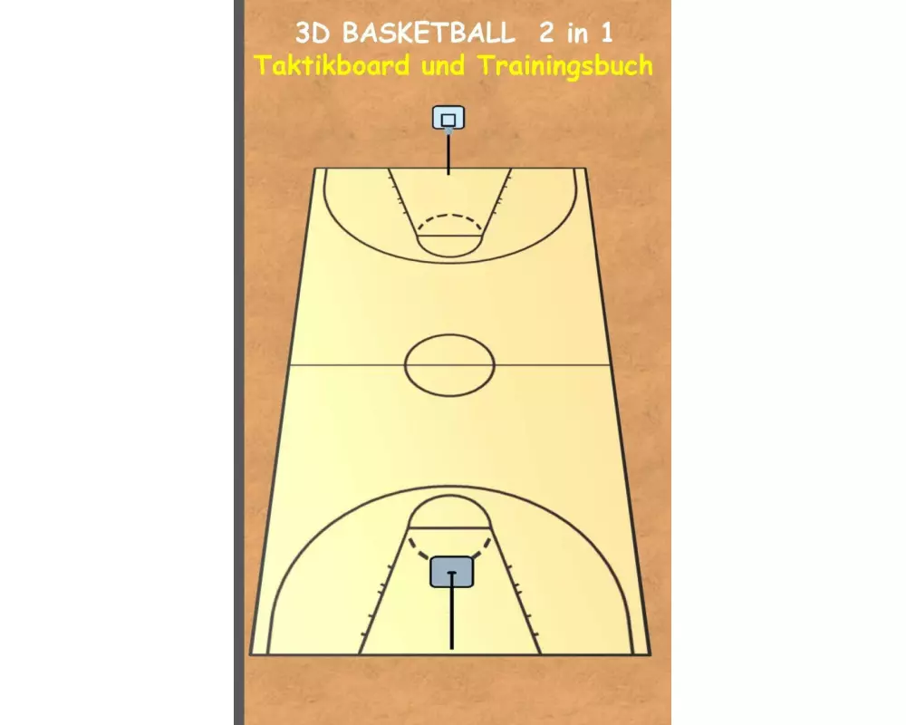3D Basketball 2 in 1 Taktikboard und Trainingsbuch