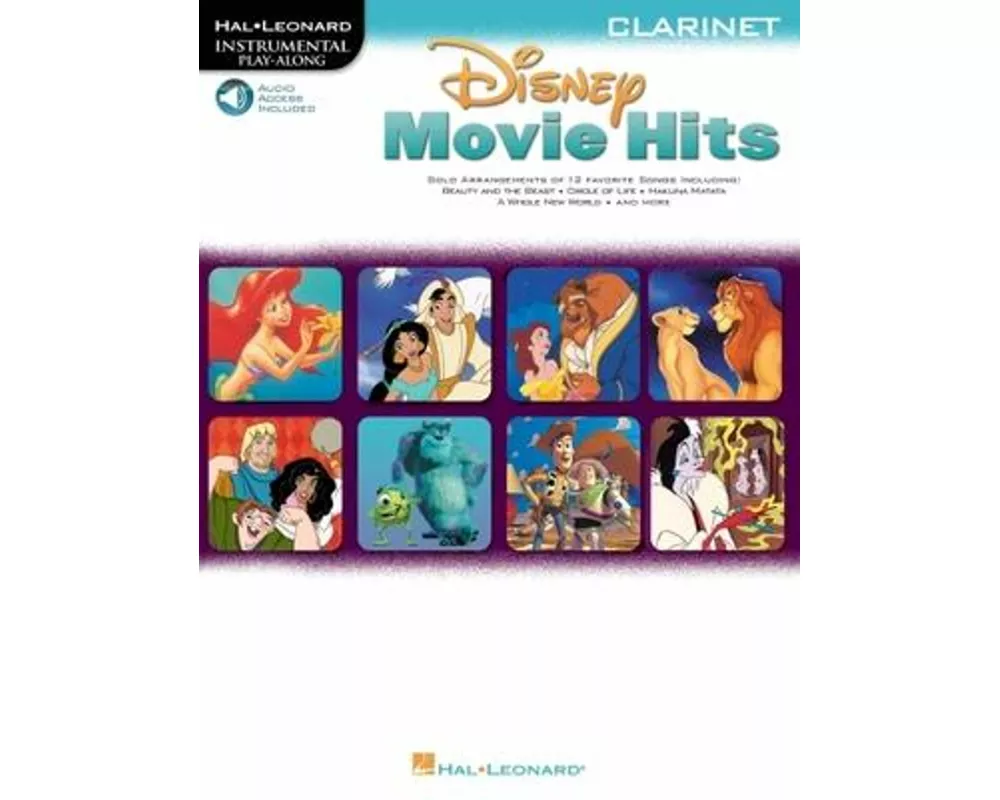 Disney Movie Hits - Clarinet Book/Online Audio