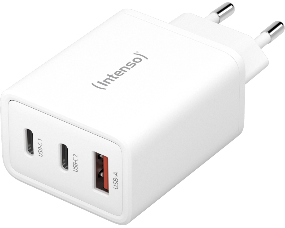 INTENSO Power Charger 65W GaN white 7806512 2 x USB-C 1 x USB-A