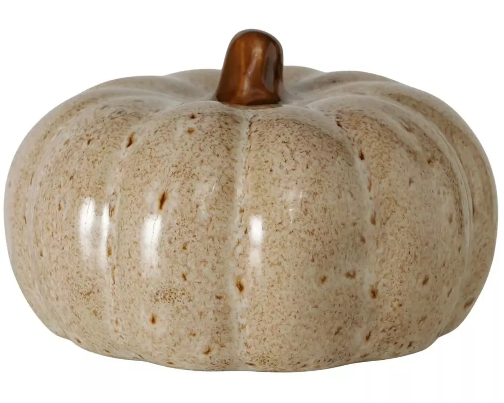 Boltze Aufsteller Kürbis Bego 9 x 6 cm, Beige