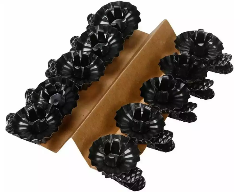 INGES CHRISTMAS DECOR Adventskerzen Halter mit Kugelgelenk 10 Stück, Schwarz