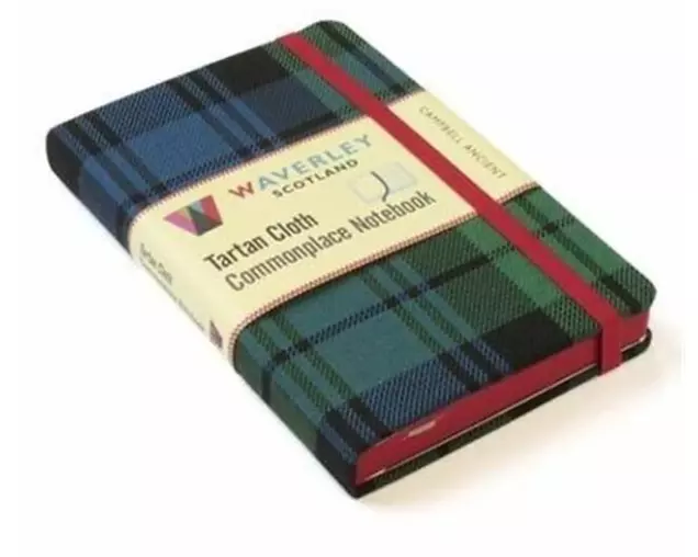 Waverley (M): Campbell Ancient Tartan Cloth Commonplace Pocket Notebook