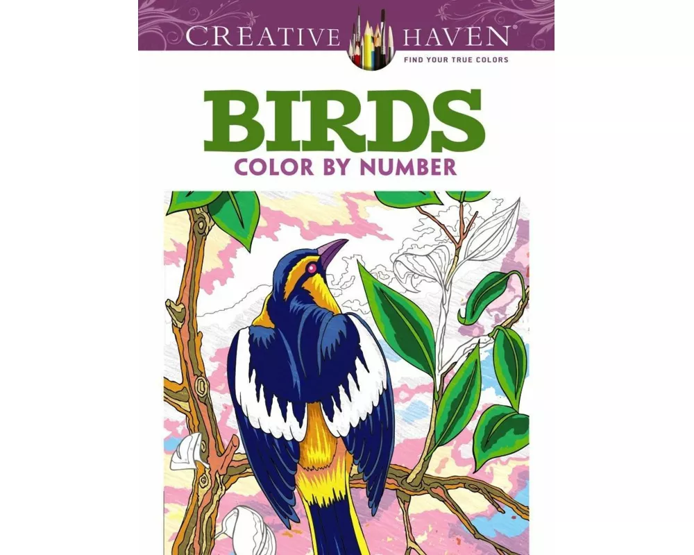 Creative Haven Birds Color by Number Coloring Book