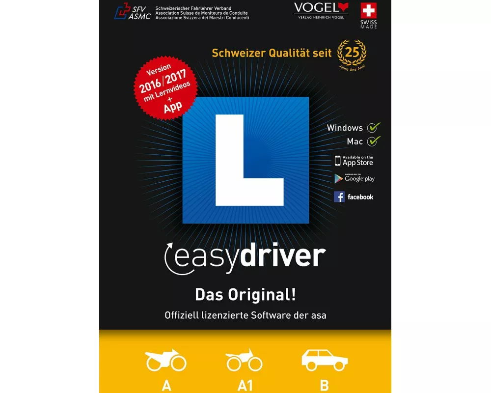 easydriver. A,A1,B 2016/2017