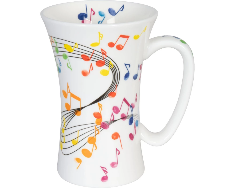 Könitz Universaltasse Mega Mug Flying Notes 630 ml, Weiss