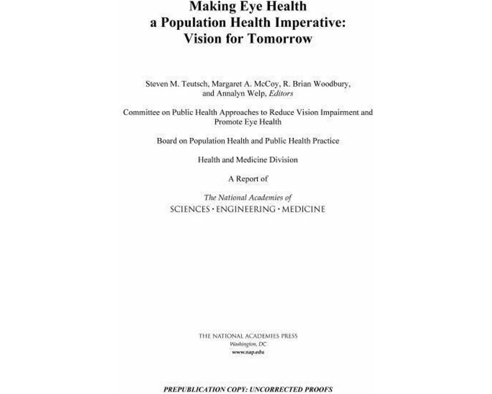 Making Eye Health a Population Health Imperative