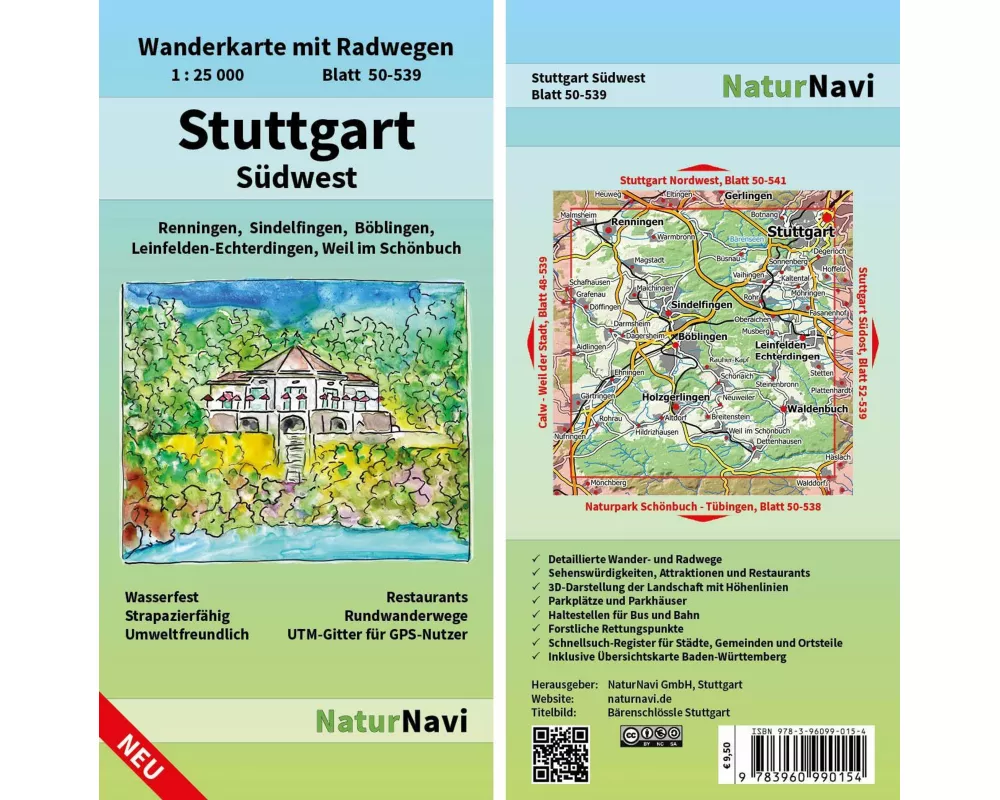 Stuttgart Südwest 1 : 25 000