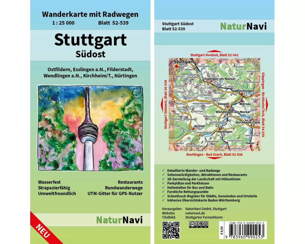 Stuttgart Südost 1 : 25 000