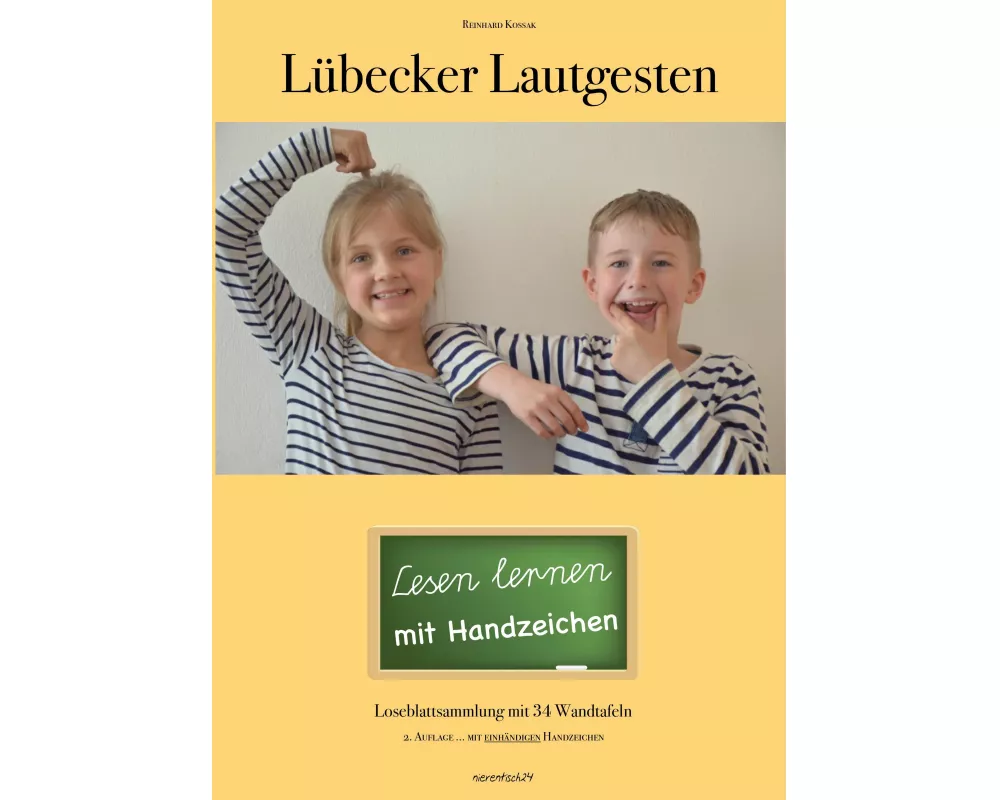 Lübecker Lautgesten. Loseblattsammlung mit 34 Wandtafeln