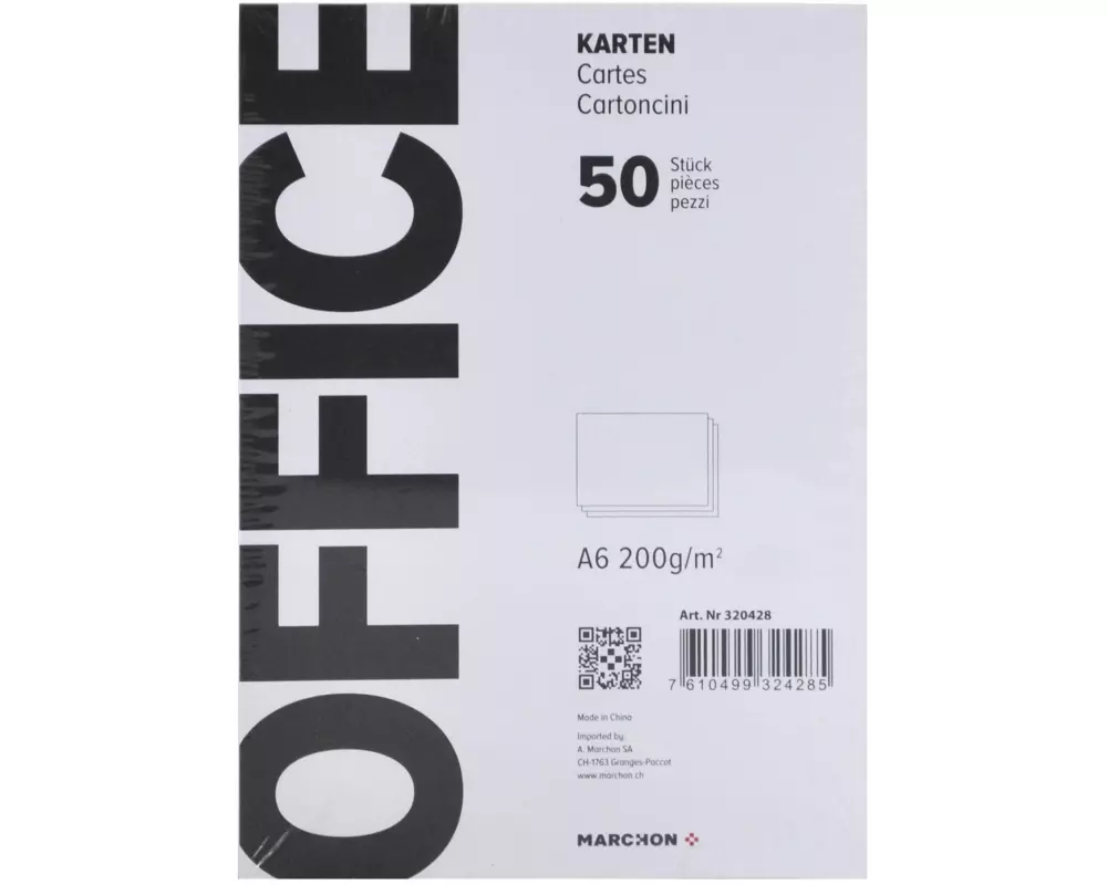Office Blankokarte A6 200 g/m²