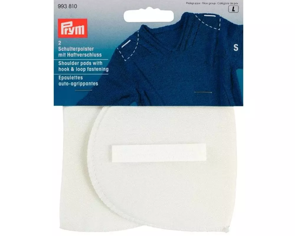 Prym Schulterpolster Weiss, Grösse S