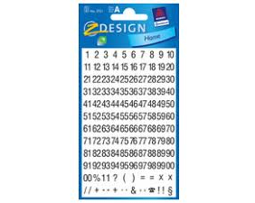 Z-DESIGN Letters schwarz 3721 Condensed Helvetica 2 Blatt