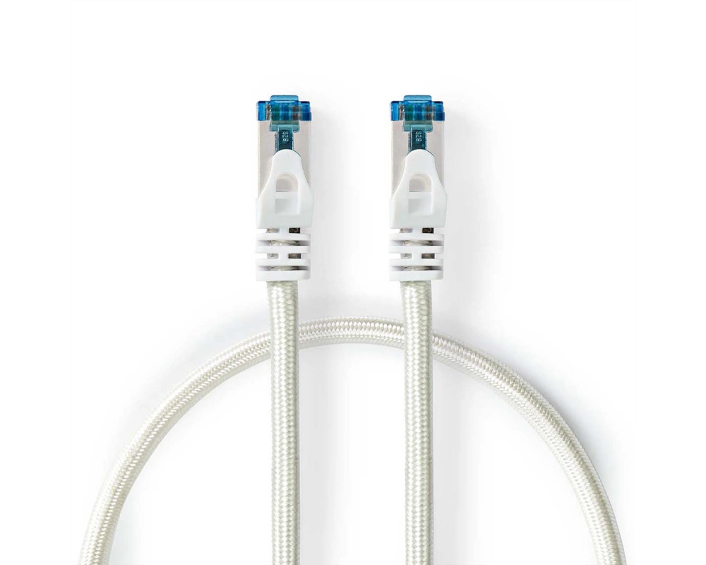 Nedis Patchkabel Cat.6A S/FTP, weiss, 2.0m