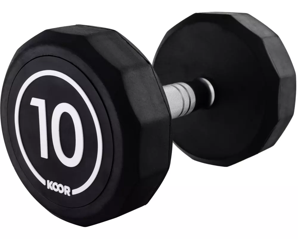 KOOR Kurzhantel 10 kg, Schwarz