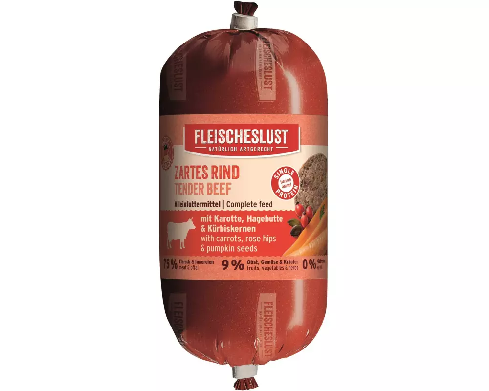 Fleischeslust Nassfutter Classic Zartes Rind, 200 g