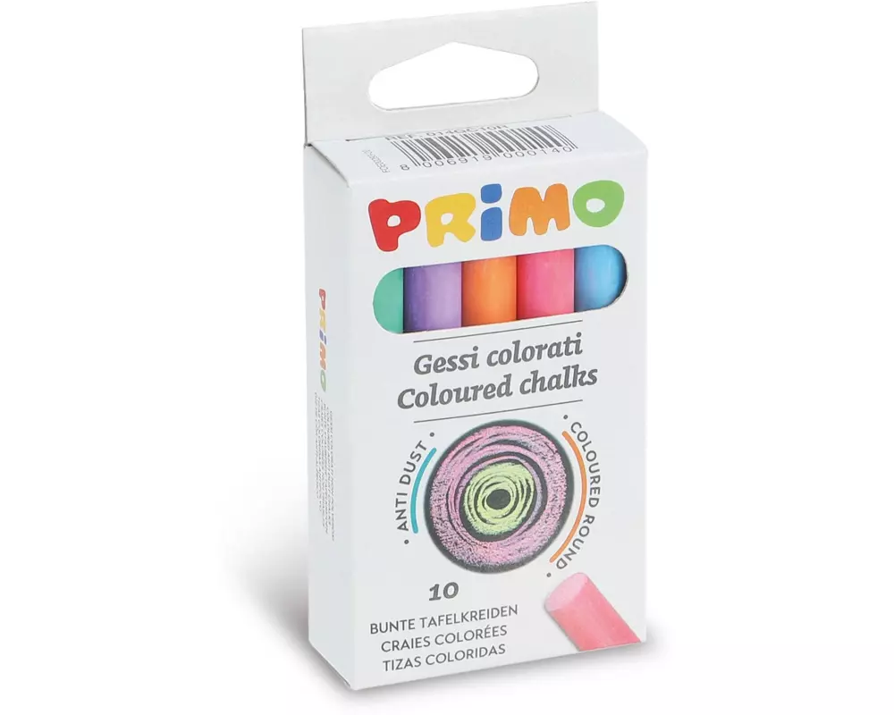 Primo Wandtafelkreide 10 Stück, Mehrfarbig