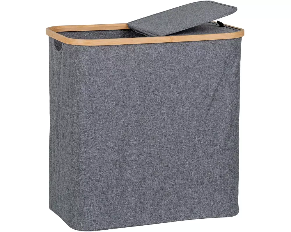 House Nordic Wäschekorb Noto 90 l, Grau