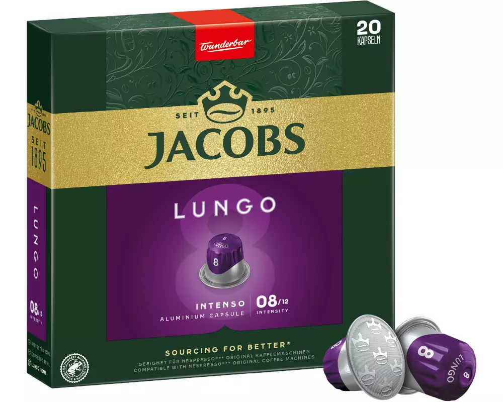 Jacobs Kaffeekapseln Lungo 8 Intenso 20 Stück