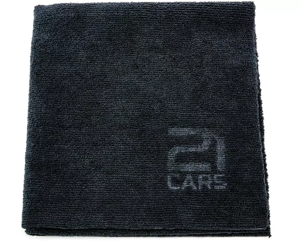 21CARS Edgeless Mikrofaser-Handtuch 3er-Set 40 x 40 cm Schwarz