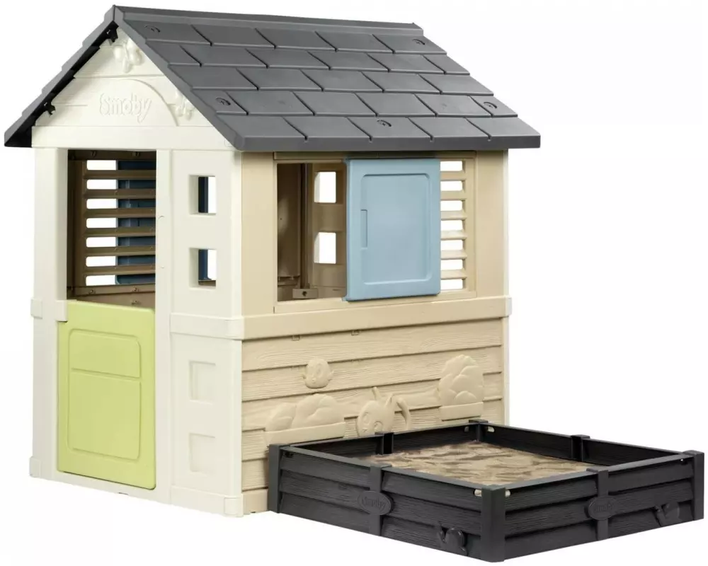 Smoby Spielhaus Life Square mit Sandkasten