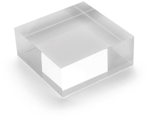 DEFLECTO Acrylblock 100x40mm AB340 transparent poliert