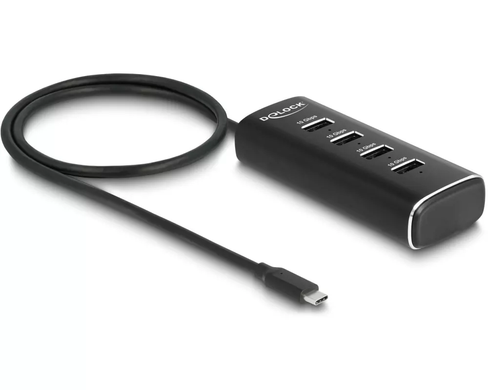 Delock USB-Hub 4x USB A 10Gbps/1x USB C 10Gbps
