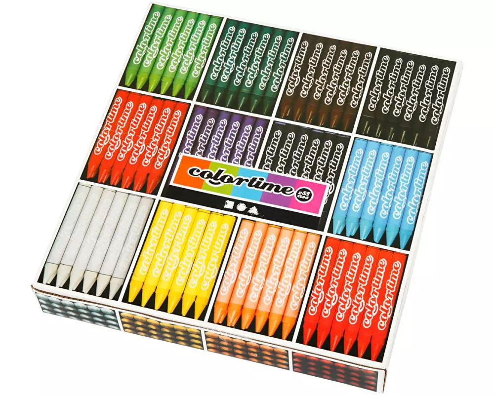 Creativ Company Wachsmalstifte Colortime, sortierte Farben, 288 Stück