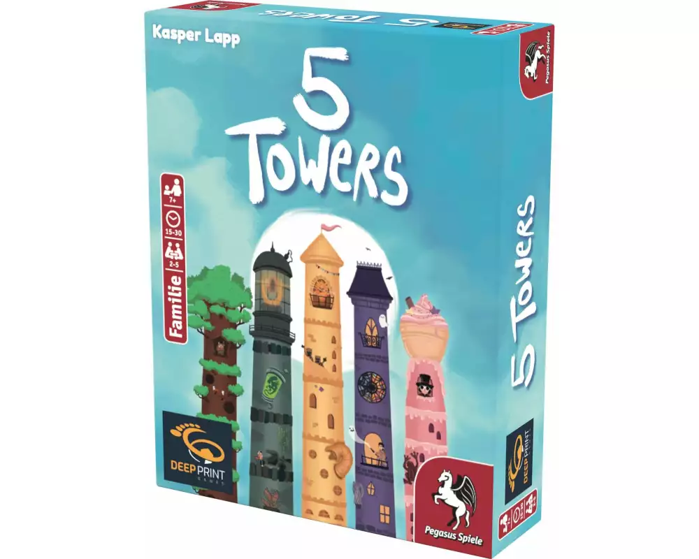 Pegasus Spiele Kartenspiel 5 Towers -DE-