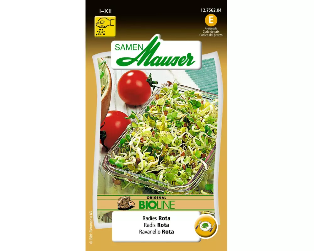 Samen Mauser Samen Bioline Keimsamen Radies Rota