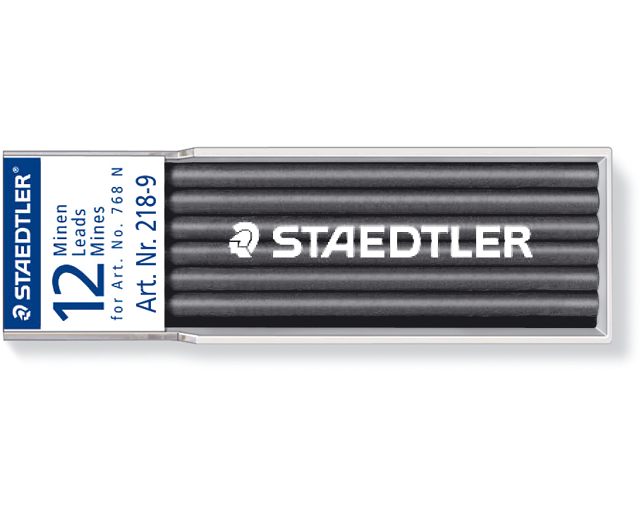 STAEDTLER Minen Lumocolor non-perm. 768N 218-9 schwarz 12 Stück