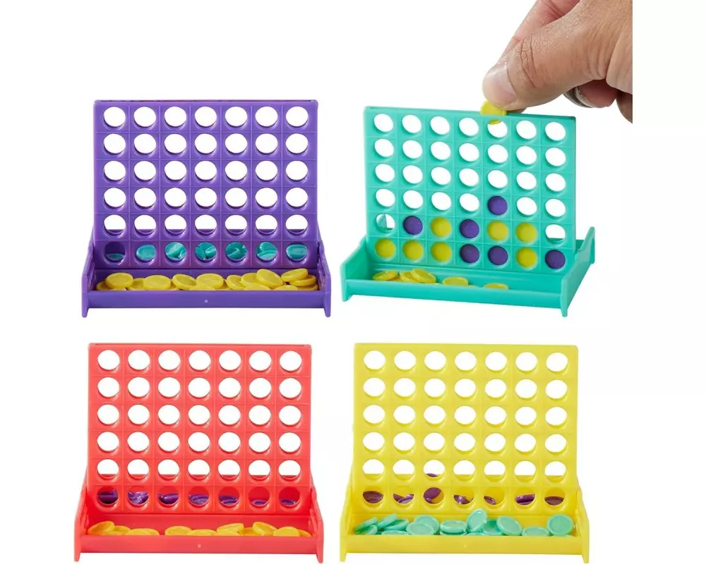 Twiddlers Kinderspiel Vier Gewinnt Mini - 8 Stück