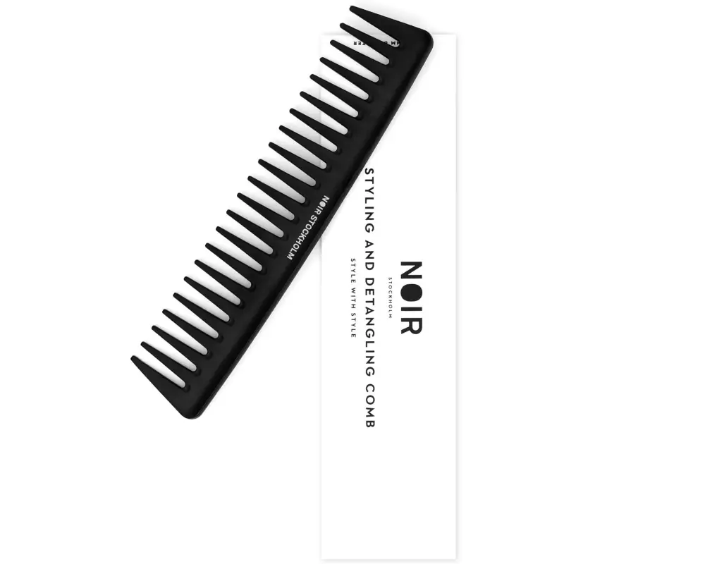 Noir Stockholm Kamm Prof. Styling & Detangling Comb Black