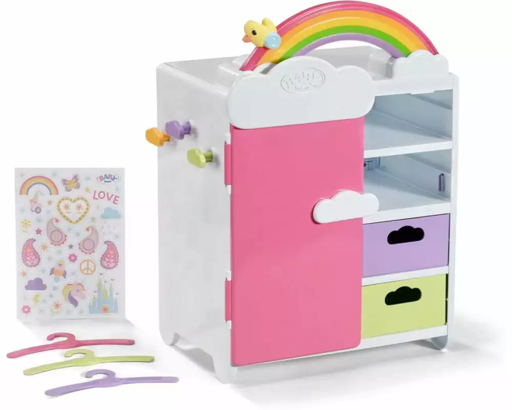 Baby Born Puppenzubehör Regenbogen Schrank