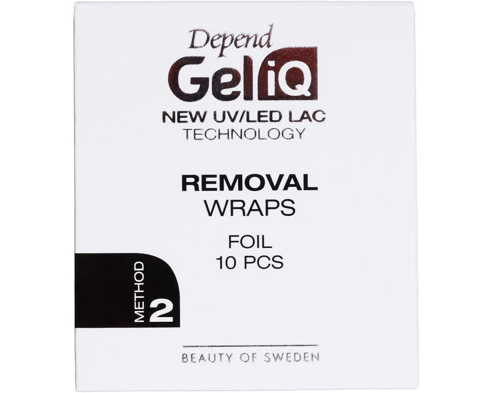 DEPEND BEAUTY OF SWEDEN Gel iQ Removal Wraps Foil 10 Stück
