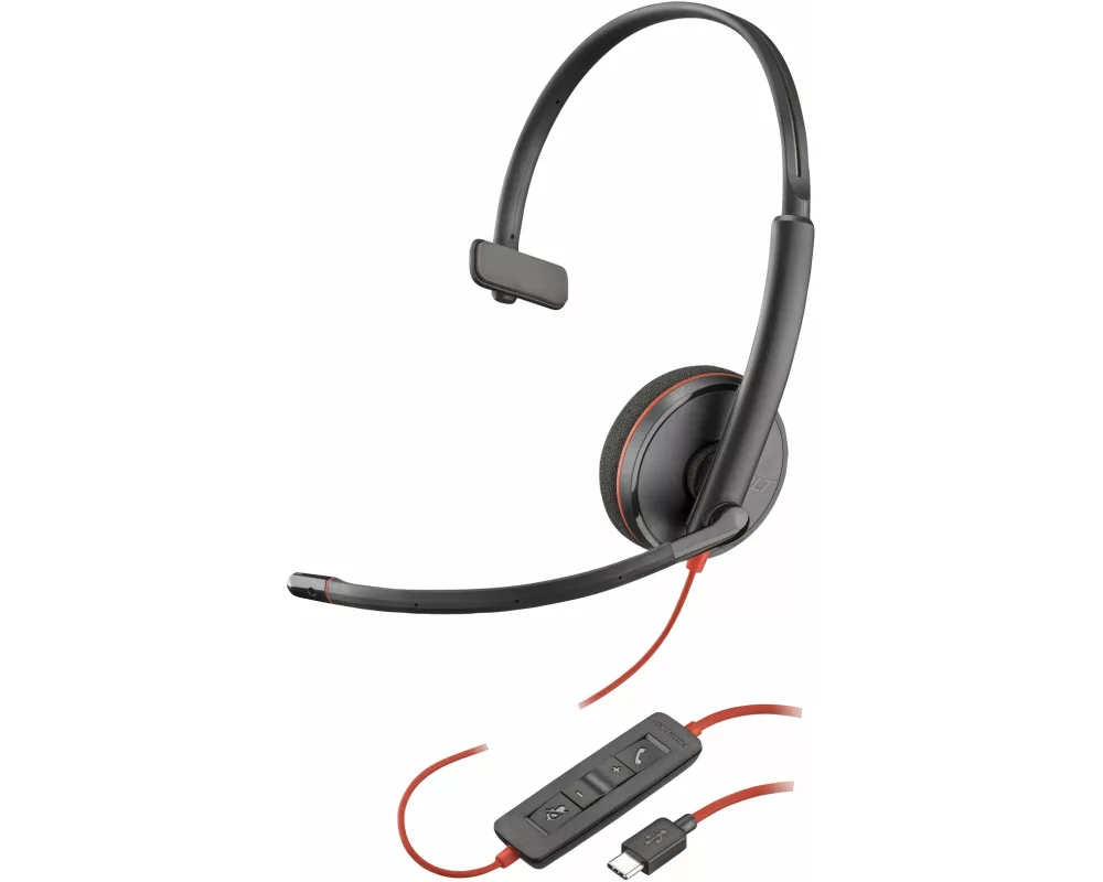 HP Poly Blackwire 3210, Monaural, USB-C, Headset